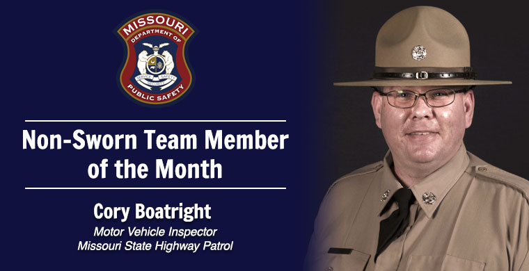 October Non-Sworn Team Member of the Month