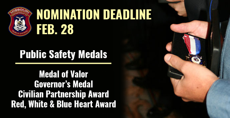 public safety medals nominations deadline is February 28