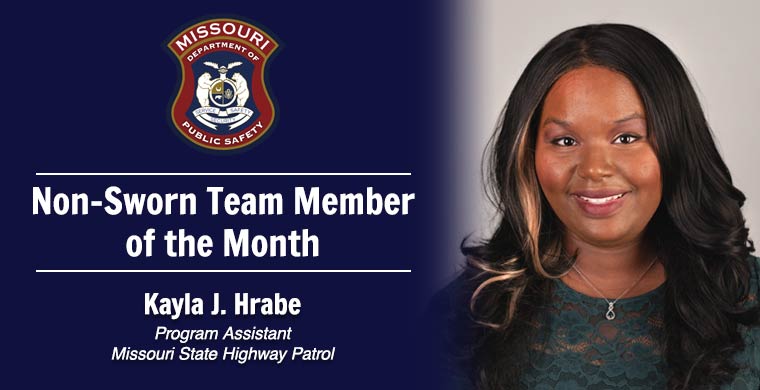 September Non-Sworn Team Member of the Month